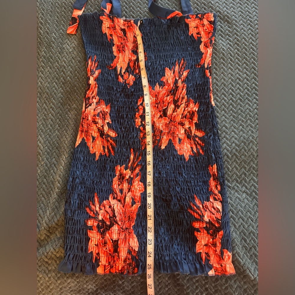 Floral Smocked Dress with Straps